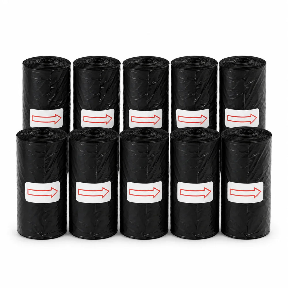 Hundbajspåsar 150-pack – 10 Rullar med Starka Påsar